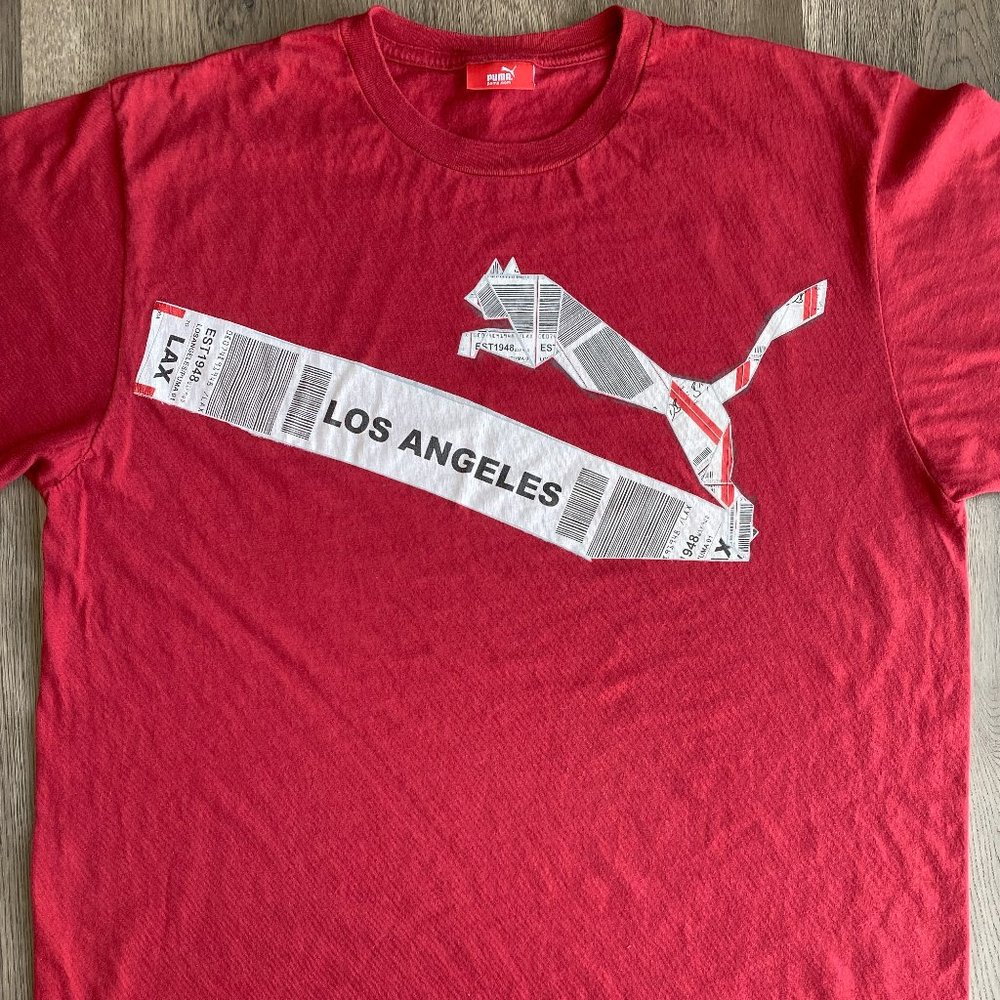 Vintage Puma Los Angeles Tee Sz.L - Picture 1 of 4